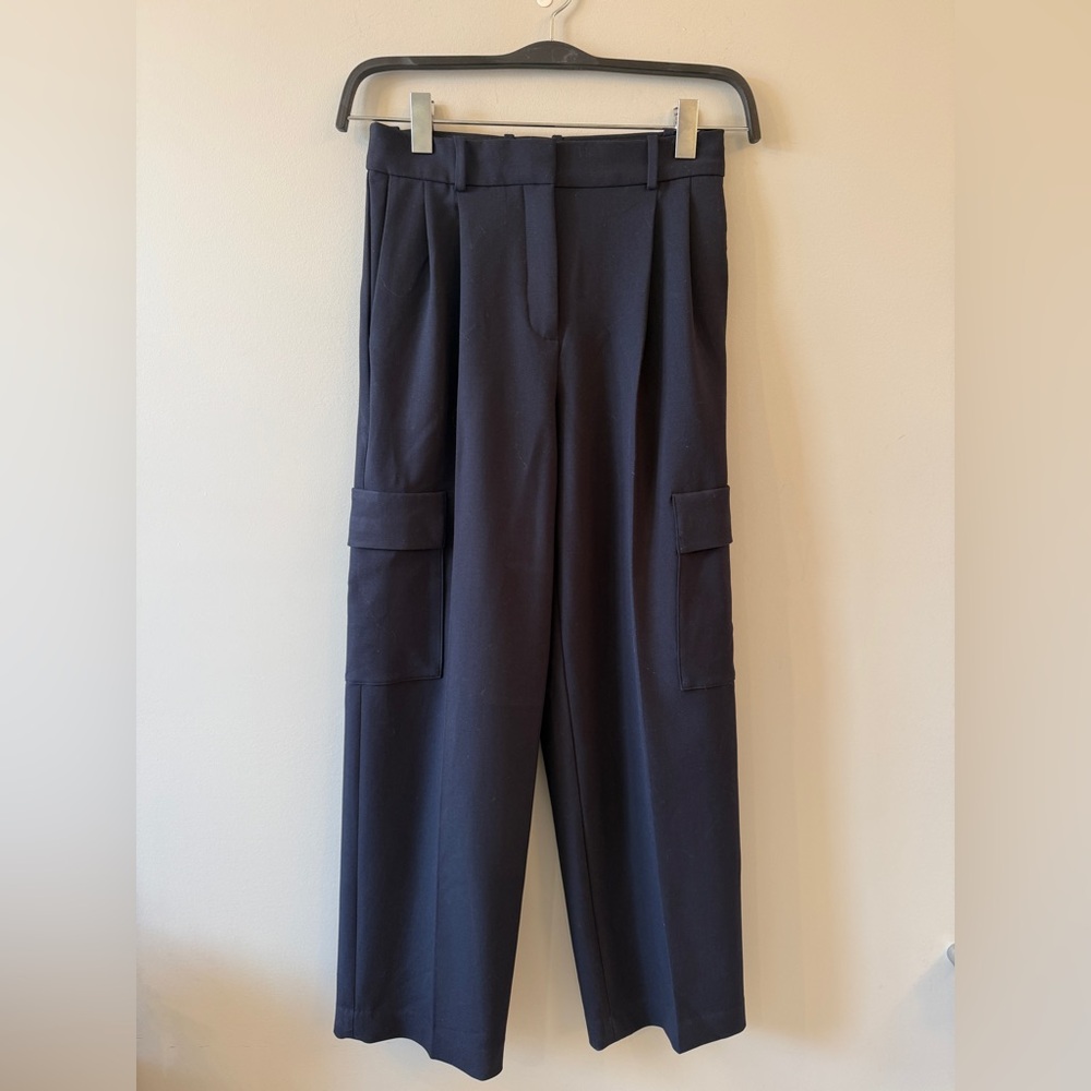 Aritzia Babaton Navy Cargo Trousers